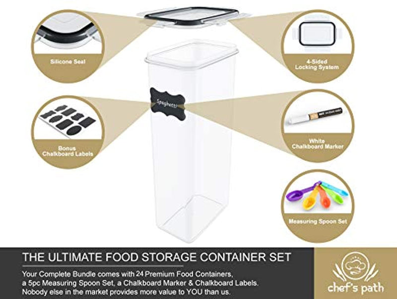 Chefs Path Food Storage Container Set - 7 Piece