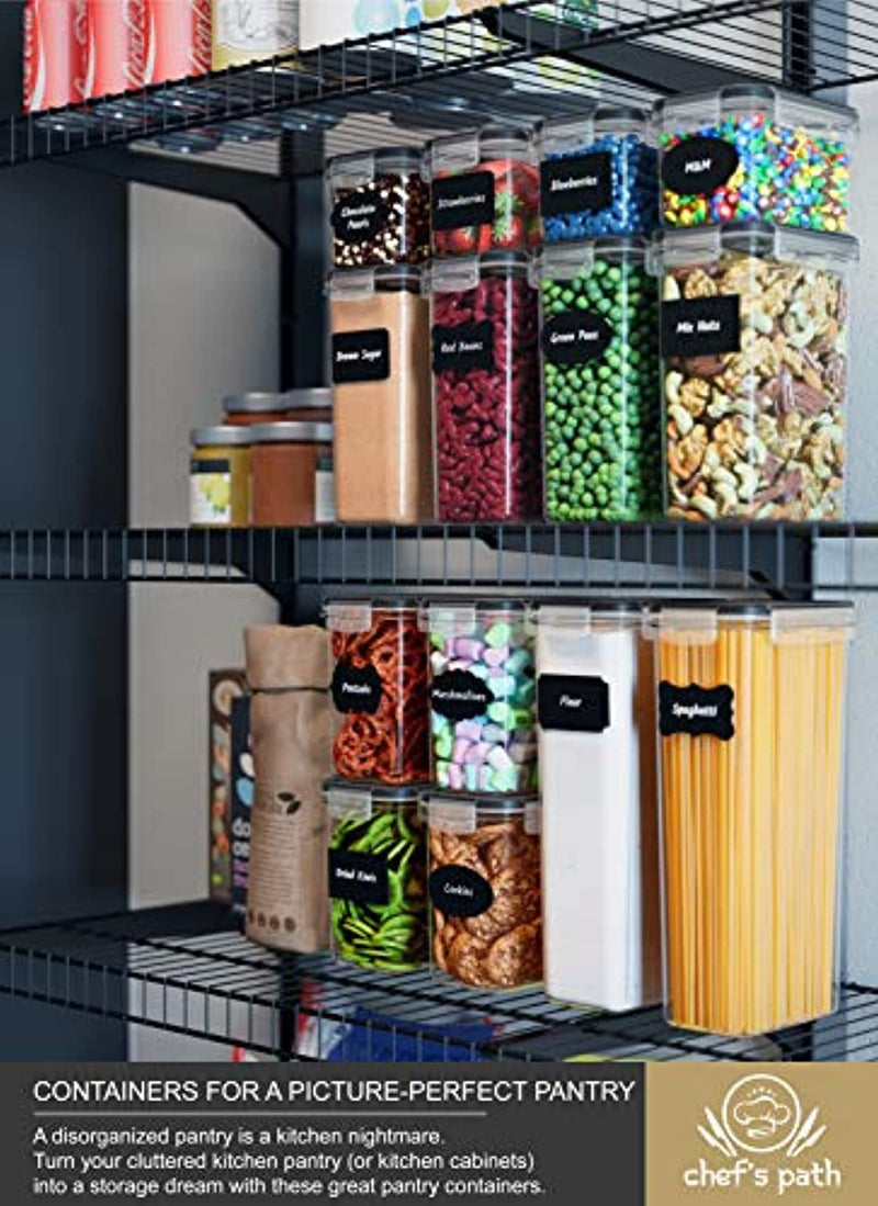 14 Pcs Airtight Food Storage Containers Storage for Sugar, Flour